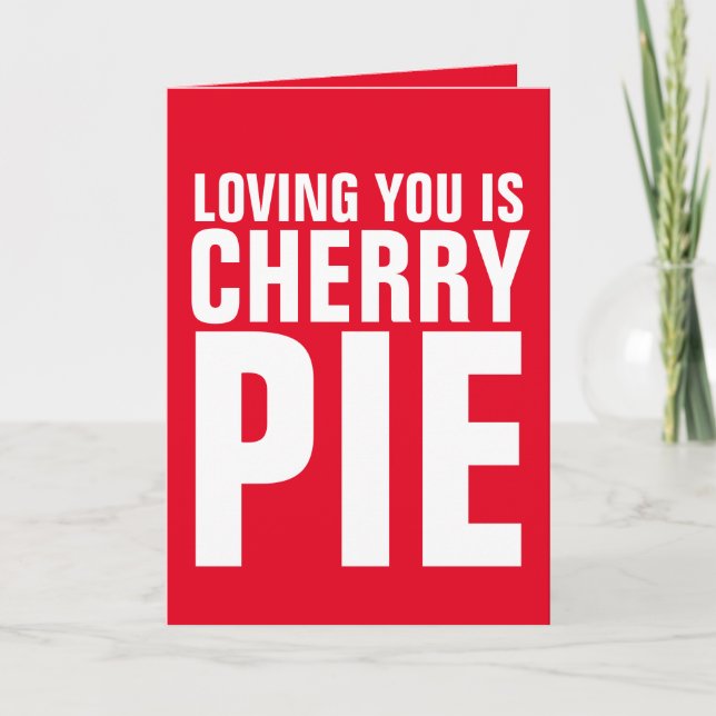 VOUS AIMER EST CHERRY PIE JE VOUS AIME DES CARTES  (Devant)