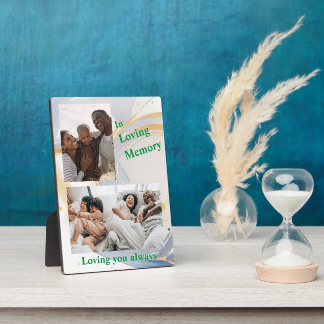 Vous aimer toujours Plaque Tabletop personnalisée (Côté)