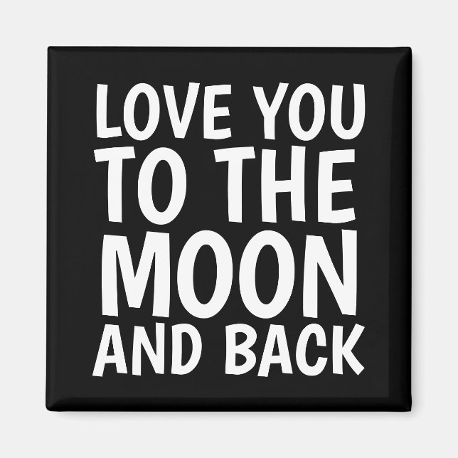 VOUS AIMEZ À LA LUNE ET À L'ARRIÈRE MAGNETS (Devant)
