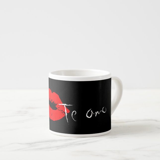 Vous aimez en espagnol Te Amo Lips Kiss Coffee Mug (Devant droit)