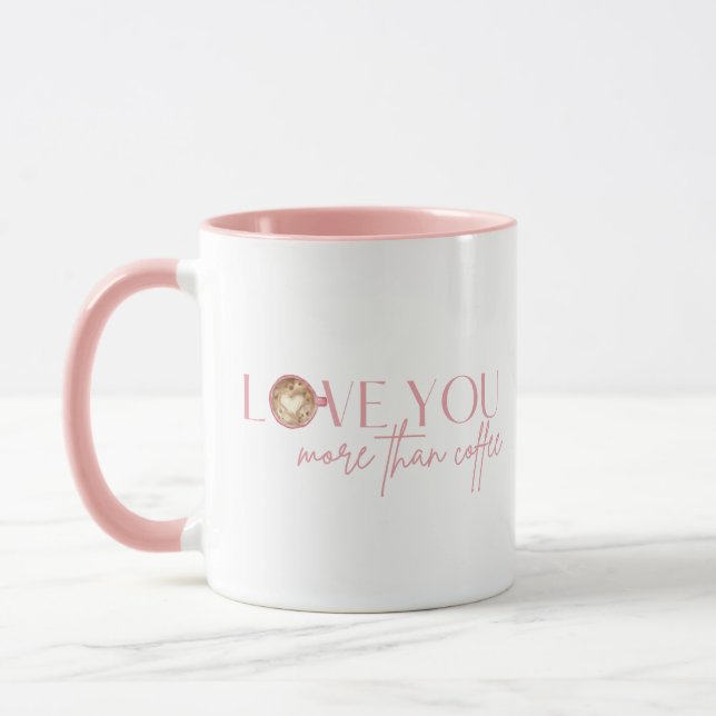 Vous Aimez Plus Que Du Café Mug (Gauche)