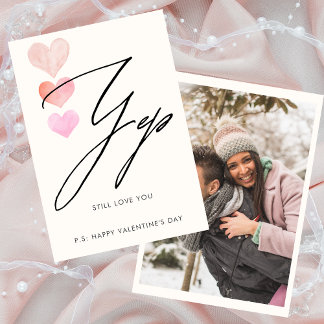 Vous aimez toujours Photo Valentine carte