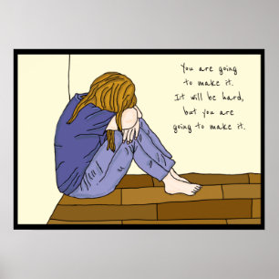 Vous allez réussir Affiche Inspirante