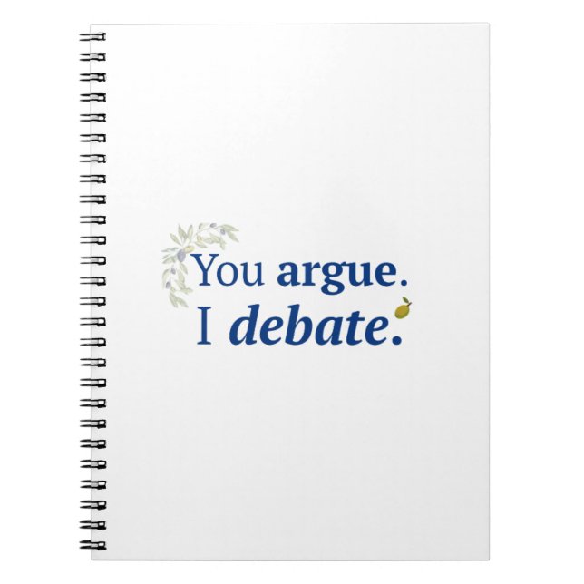 Vous argumentez. Je débats cahier (Devant)