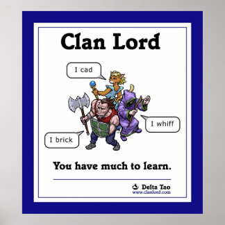Vous avez beaucoup à apprendre - poster bordé