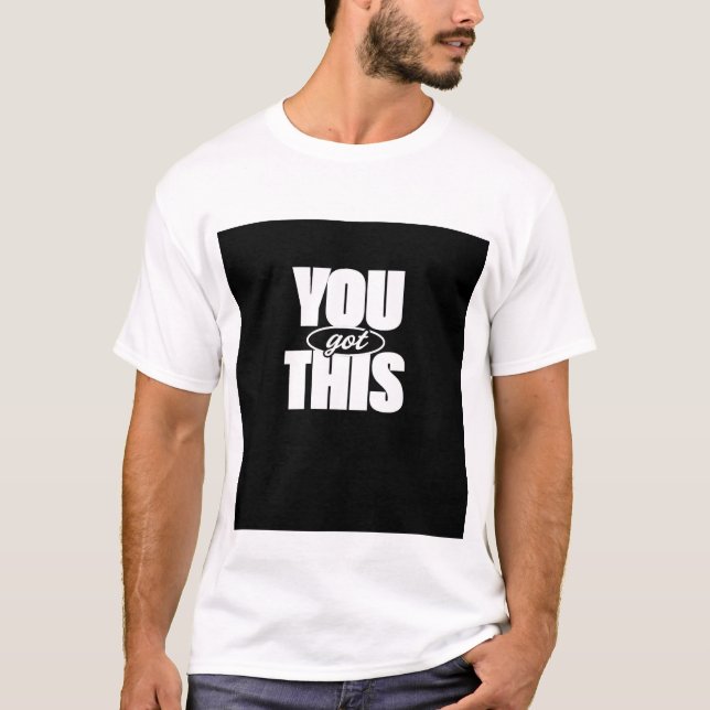 VOUS AVEZ CECI. T-SHIRT AVEC TEXTE IMPRIMÉ (Devant)