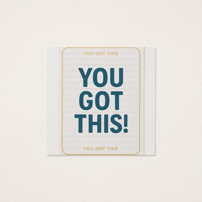 Vous Avez Cette - Carte De Voeux Motivationnelle (Devant)