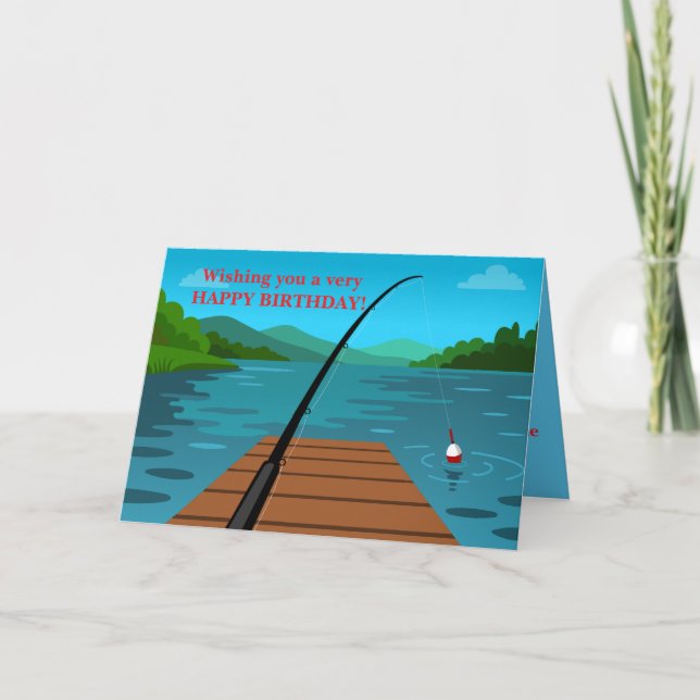 VOUS AVEZ CHOISI LA CARTE D'ANNIVERSAIRE POUR LUI (Devant)