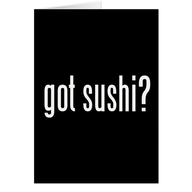 Vous avez du sushi ? (Devant)