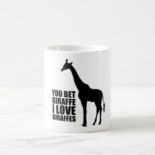 Vous avez parié la tasse de girafes d'amour de la