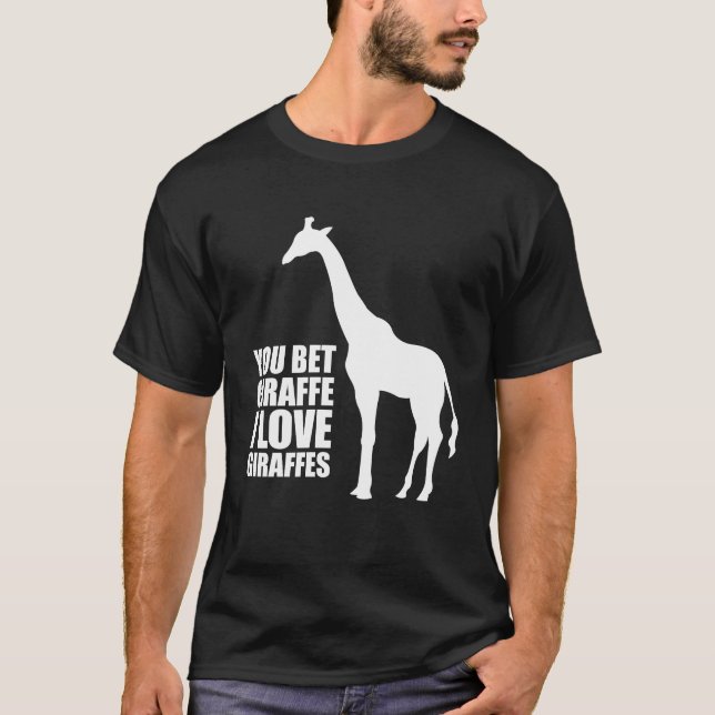 Vous avez parié le T-shirt de girafes d'amour de (Devant)