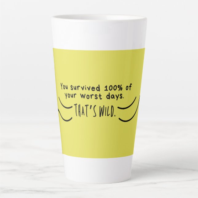 Vous avez survécu 100% Mug - Citation Motivationne (Devant)