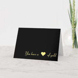 Vous avez un ♥ d'or, carte