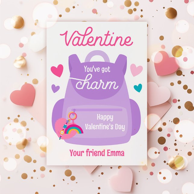 Vous avez une carte Porte - clé de charme Valentin (Créateur téléchargé)