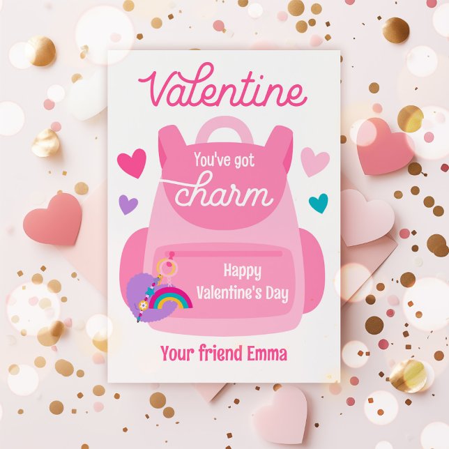 Vous avez une carte Porte - clé de charme Valentin (Créateur téléchargé)