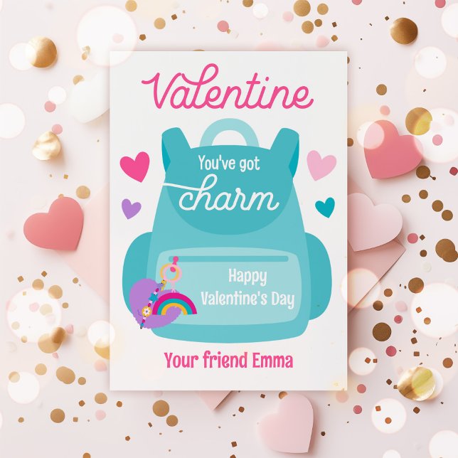 Vous avez une carte Porte - clé de charme Valentin (Créateur téléchargé)