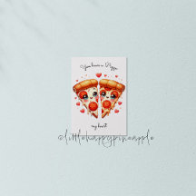 Vous avez une pizza mon coeur Carte Saint Valentin