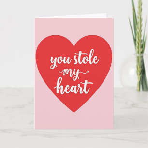 Vous avez volé ma carte romantique du cœur
