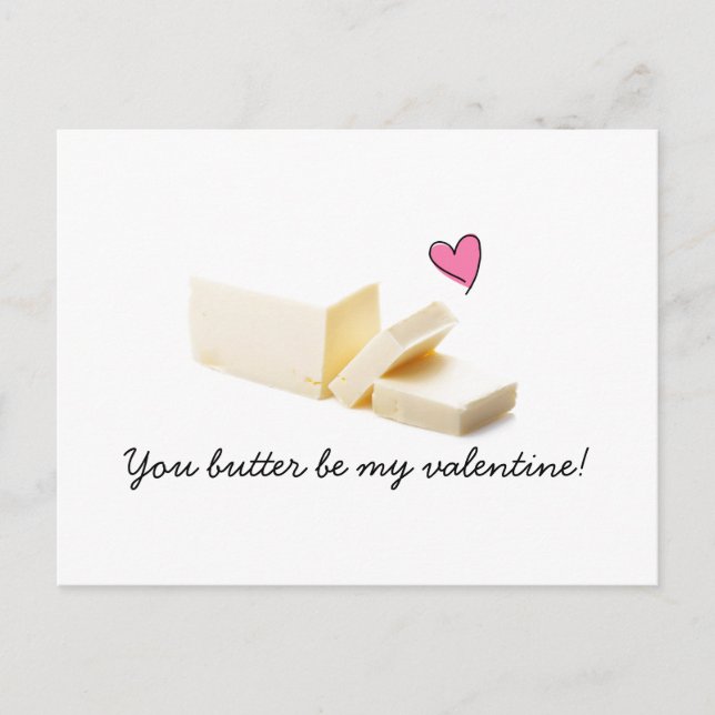 vous beurrez soyez ma carte de valentine (Devant)