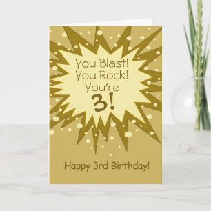 Vous Blast You Rock 3e carte de voeux anniversaire