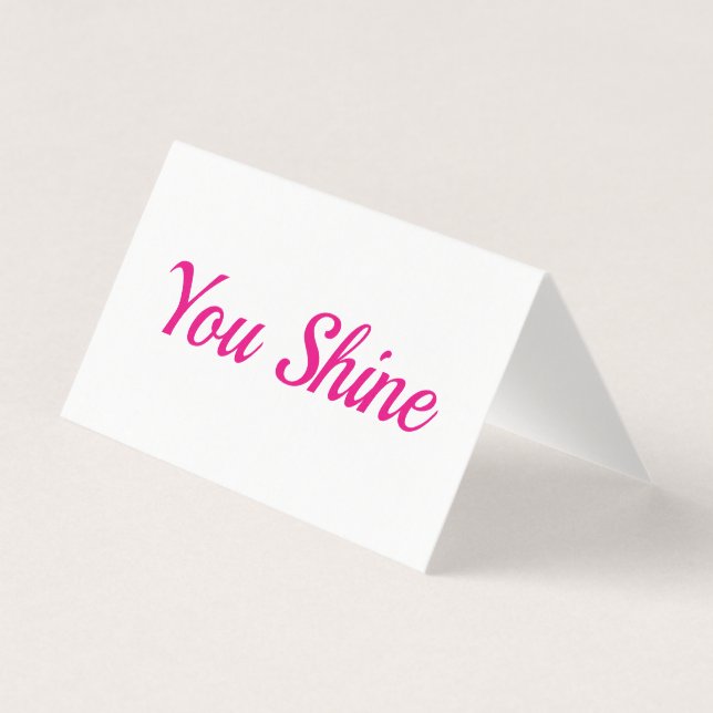 Vous Brille | Mini Encouragement & Carte de remerc (Front)