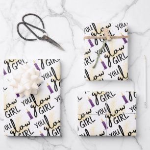 Vous Brillez Fille Papier D'emballage Feuille Plat