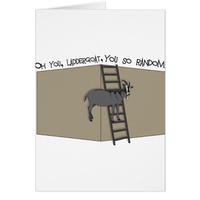 Vous, chèvre d'échelle, vous êtes si aléatoire (Devant)