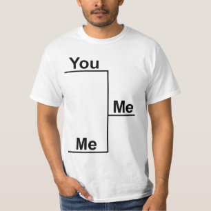 Vous contre moi T-shirt de parenthèse