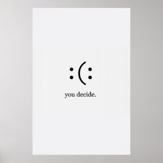 Vous décidez de poster un sourire