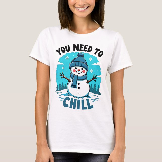 Vous Devez Chill - Cool & T-Shirt Vibe Relaxé (Devant)