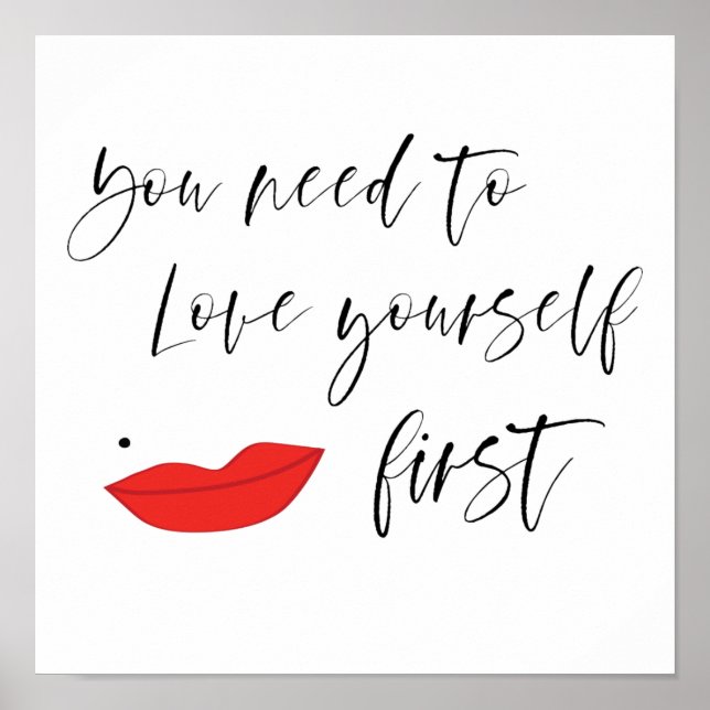 Vous devez vous aimer Poster (Devant)