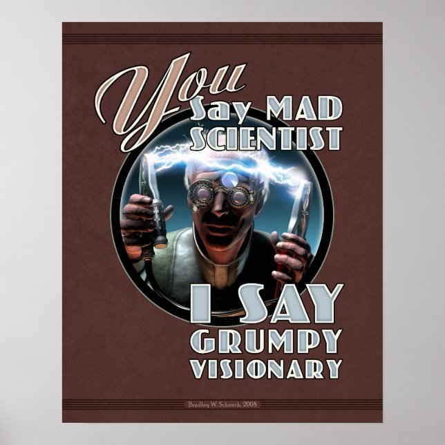 Vous dites Mad Scientist... affiche (16x20") (Devant)