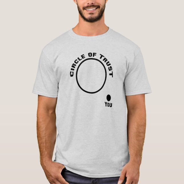 Vous, en dehors du cercle du T-shirt drôle de (Devant)