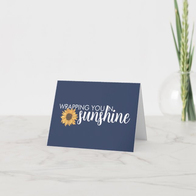 Vous Envelopper Dans La Carte De Voeux Sunshine (Devant)