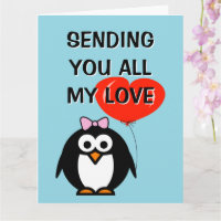 Vous envoie tout mon amour carte de vœux