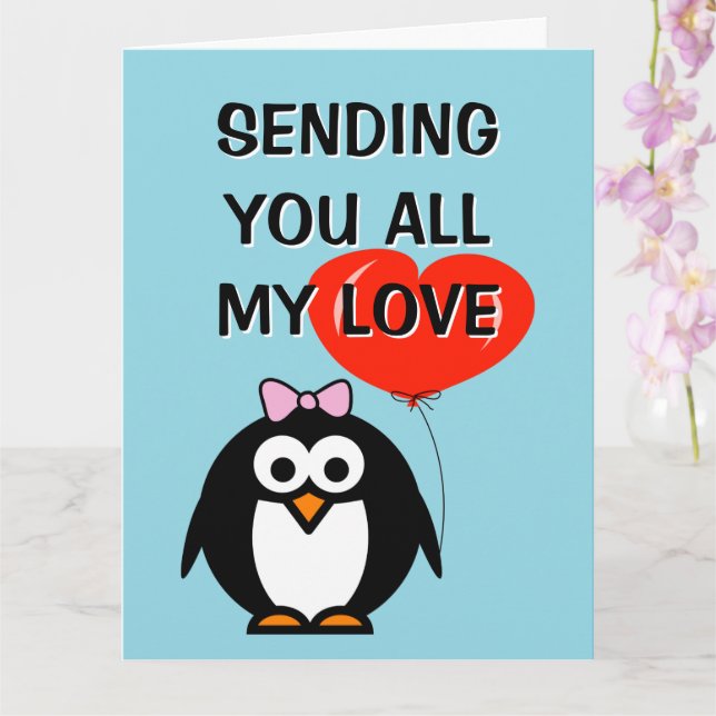 Vous envoie tout mon amour carte de voeux (Orchidée)