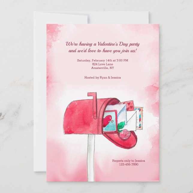 Vous envoyer une invitation d'amour (Devant)