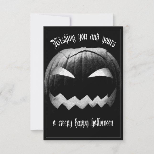 Vous et les vôtres un Halloween heureux effrayant (Devant)