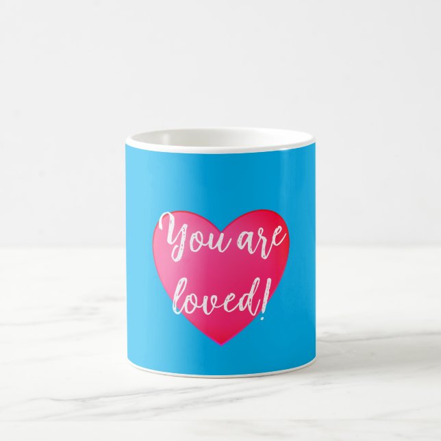 Vous êtes adoré Mug Bleu (Centre)