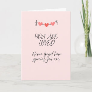 Vous êtes aimé – Carte de vœux inspirante d'amour
