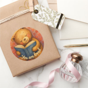 Vous Êtes Amoureux - Joli Sticker rond Ours