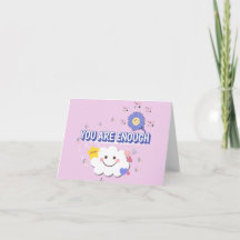 Vous Êtes Assez - Carte De Voeux Cloud Mignonne