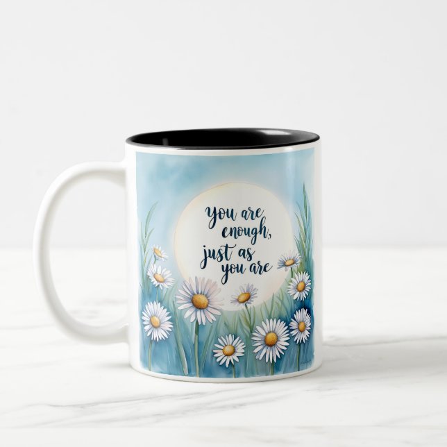 Vous Êtes Assez - Citation De Guérison Mindful Mug (Gauche)