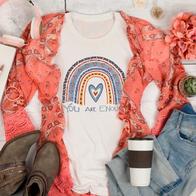 Vous êtes assez Rainbow Cute Inspirivity T-Shirt (Créateur téléchargé)