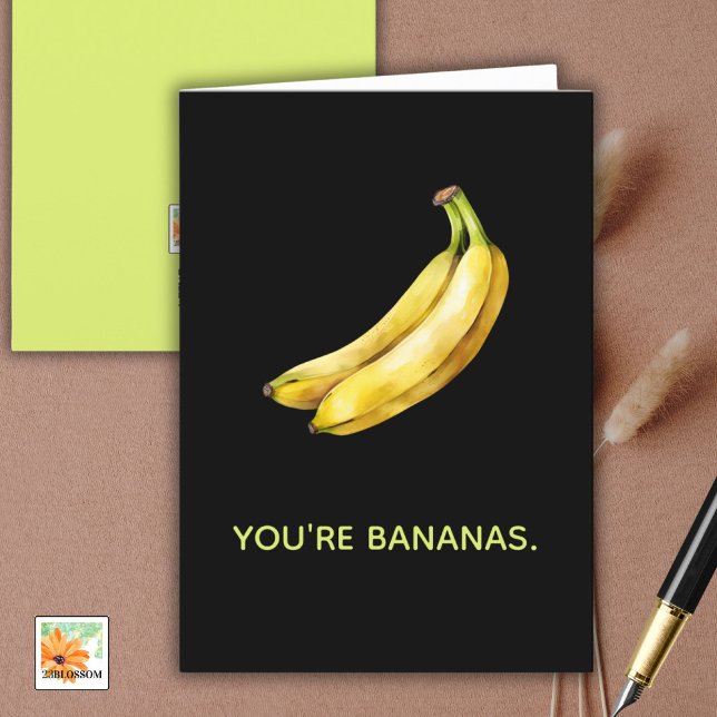 VOUS ÊTES BANANAS drôle carte pour toute occasion (Créateur téléchargé)