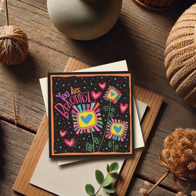 Vous êtes Beau Amusant Floral Penser de vous (Créateur téléchargé)