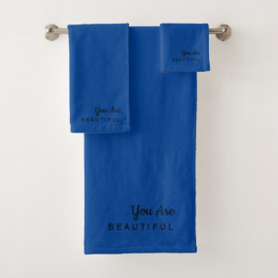 Vous Êtes Beau Ensemble De Serviettes Bleues Marin