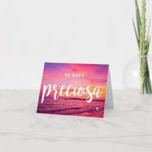 Vous êtes belle enveloppe espagnole du carte pour