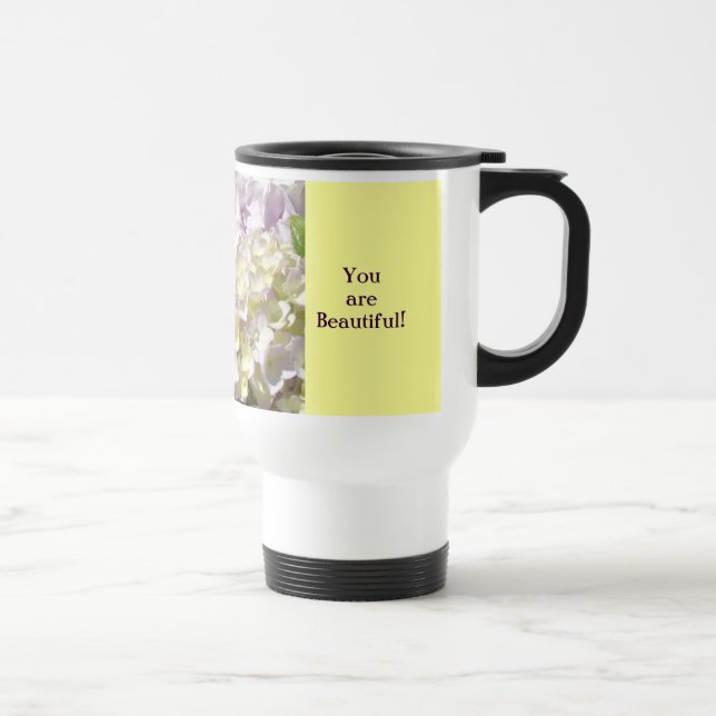 Vous êtes Belle ! Tasses à café Fleurs d'hortensia (Droite)