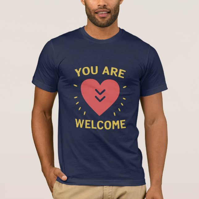 vous êtes bienvenu t-shirt love (Devant)